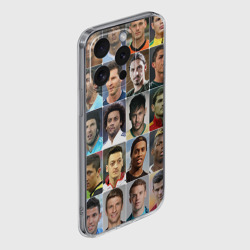 Чехол для iPhone 15 Pro Max силиконовый с защитой камеры Лучшие футболисты - фото 2