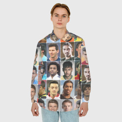 Мужская рубашка oversize 3D Лучшие футболисты - фото 2