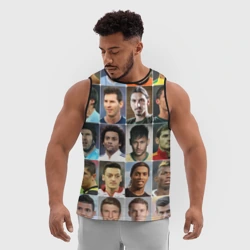 Мужская спортивная майка 3D Лучшие футболисты - фото 2