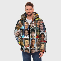 Мужская зимняя куртка 3D Лучшие футболисты - фото 2