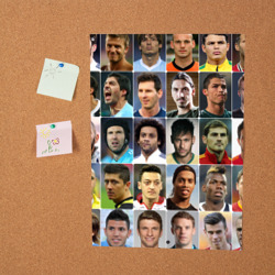 Постер с принтом Лучшие футболисты для любого человека, вид спереди №2. Цвет основы: белый