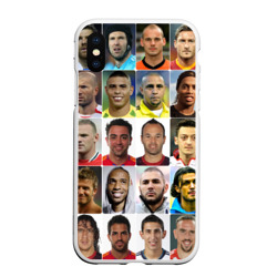 Чехол для iPhone XS Max матовый Великие футболисты