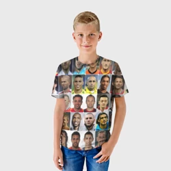 Детская футболка 3D Великие футболисты - фото 2