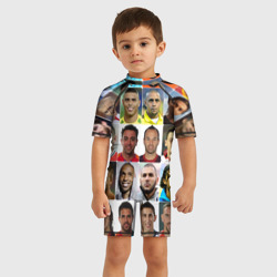 Детский купальный костюм 3D Великие футболисты - фото 2