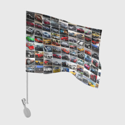 Флаг для автомобиля Крутые тачки