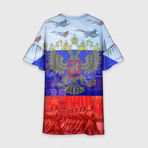 Детское платье 3D Русский медведь и герб, цвет 3D печать - фото 2
