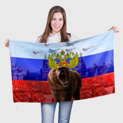 Флаг Русский медведь и герб