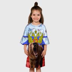 Детское платье 3D Русский медведь и герб - фото 2