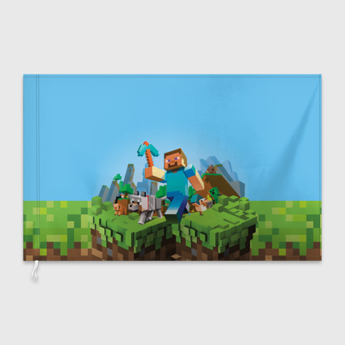 Флаг 3D Minecraft - фото 3