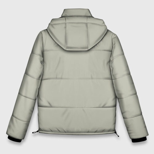 Мужская зимняя куртка 3D Кот - хипстер, цвет красный - фото 2