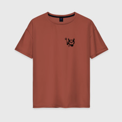 Женская футболка хлопок Oversize Mazda Devil
