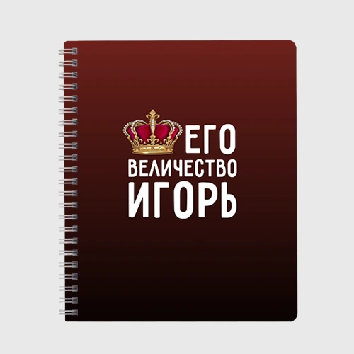 Тетрадь Его величество Игорь