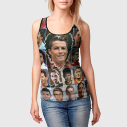 Женская майка 3D Криштиану Роналду - лучший - фото 2