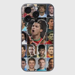 Чехол для iPhone 16 Pro Max силиконовый с защитой камеры Криштиану Роналду - лучший