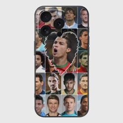 Чехол для iPhone 16 Pro силиконовый с защитой камеры Криштиану Роналду - лучший