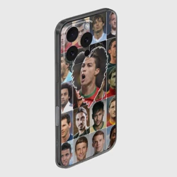 Чехол для iPhone 16 Pro силиконовый с защитой камеры Криштиану Роналду - лучший - фото 2