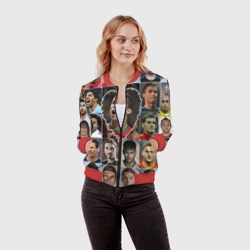 Женский бомбер 3D Криштиану Роналду - лучший - фото 2