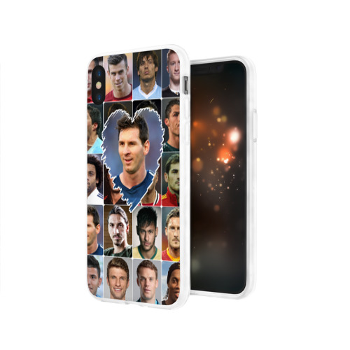 Чехол для Apple iPhone X силиконовый глянцевый Лионель Месси - лучший Фото 01 Чехол для Apple iPhone X силиконовый глянцевый Лионель Месси - лучший Фото 01