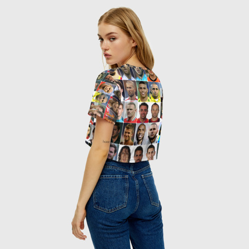 Женская футболка Crop-top 3D Лионель Месси - лучший, цвет 3D печать - фото 5