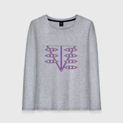 Женский лонгслив хлопок Евангелион Glitch