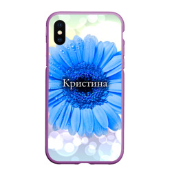 Чехол для iPhone XS Max матовый Кристина