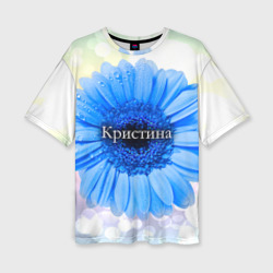 Женская футболка oversize 3D Кристина