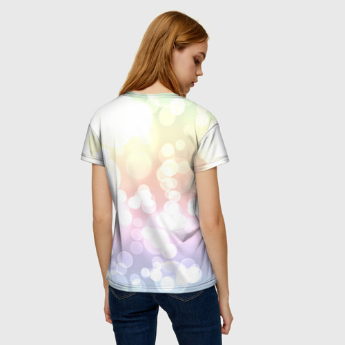 Женская футболка 3D с принтом Александра, вид сзади #2