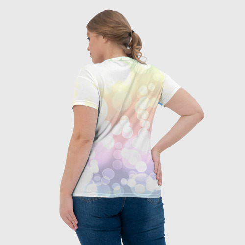 Женская футболка 3D с принтом Александра, вид сзади #2