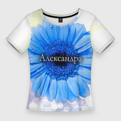 Александра – Женская футболка 3D Slim с принтом купить