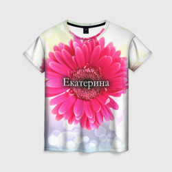 Женская футболка 3D Екатерина