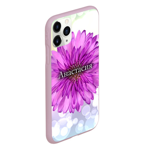 Чехол для iPhone 11 Pro матовый Анастасия, цвет розовый - фото 3
