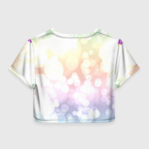Женская футболка Crop-top 3D Ирина, цвет 3D печать - фото 2