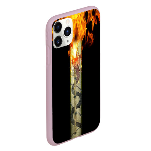 Чехол для iPhone 11 Pro матовый Dragon Lore, цвет розовый - фото 3