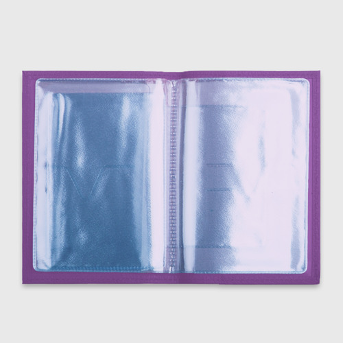Обложка для автодокументов Зигзаги, цвет фиолетовый - фото 3