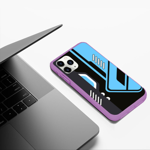 Чехол для iPhone 11 Pro Max матовый Vulcan, цвет фиолетовый - фото 5
