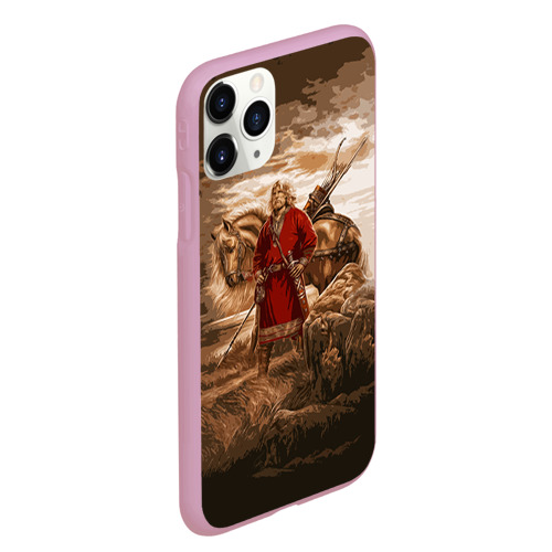 Чехол для iPhone 11 Pro Max матовый Русь, цвет розовый - фото 3
