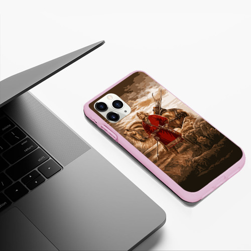 Чехол для iPhone 11 Pro Max матовый Русь, цвет розовый - фото 5