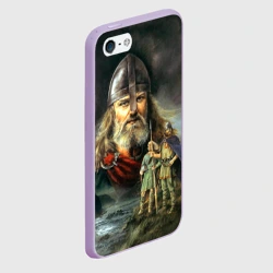 Чехол для iPhone 5/5S матовый Богатырь славянский - фото 2