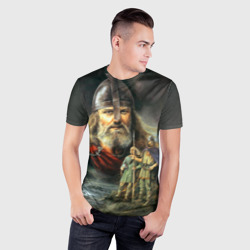 Мужская футболка 3D Slim Богатырь славянский - фото 2