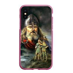 Чехол для iPhone XS Max матовый Богатырь славянский