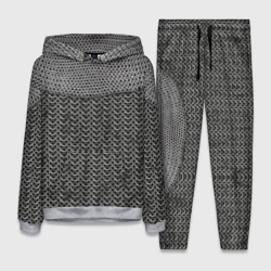 Женский костюм с толстовкой 3D Кольчуга с горловиной