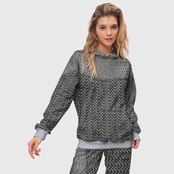 Женский костюм с толстовкой 3D Кольчуга с горловиной - фото 2