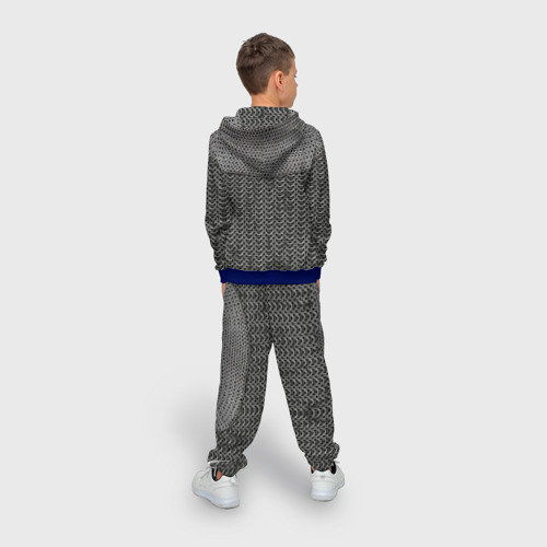 Детский костюм 3D Кольчуга с горловиной, цвет синий - фото 4