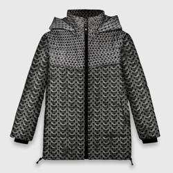 Женская зимняя куртка Oversize Кольчуга с горловиной