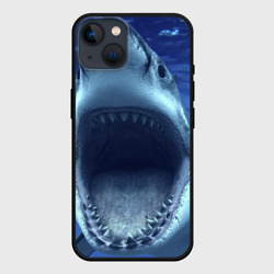 Чехол для iPhone 14 Белая акула