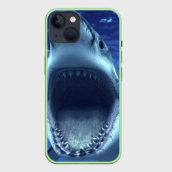 Чехол для iPhone 14 Белая акула