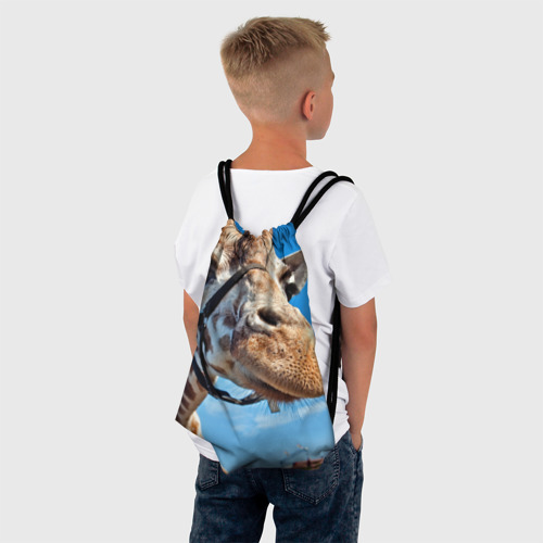 Рюкзак-мешок 3D Прикольный жираф - фото 4