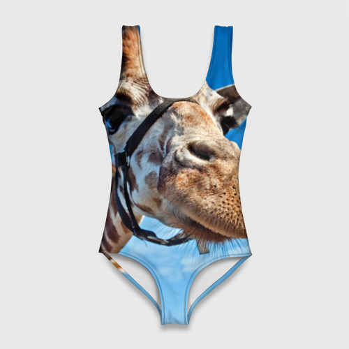 Женский купальник 3D Прикольный жираф, цвет 3D печать