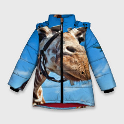 Зимняя куртка для девочек 3D Прикольный жираф
