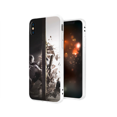 Чехол для Apple iPhone X силиконовый матовый SWAT Фото 01 Чехол для Apple iPhone X силиконовый матовый SWAT Фото 01